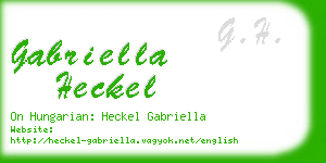 gabriella heckel business card